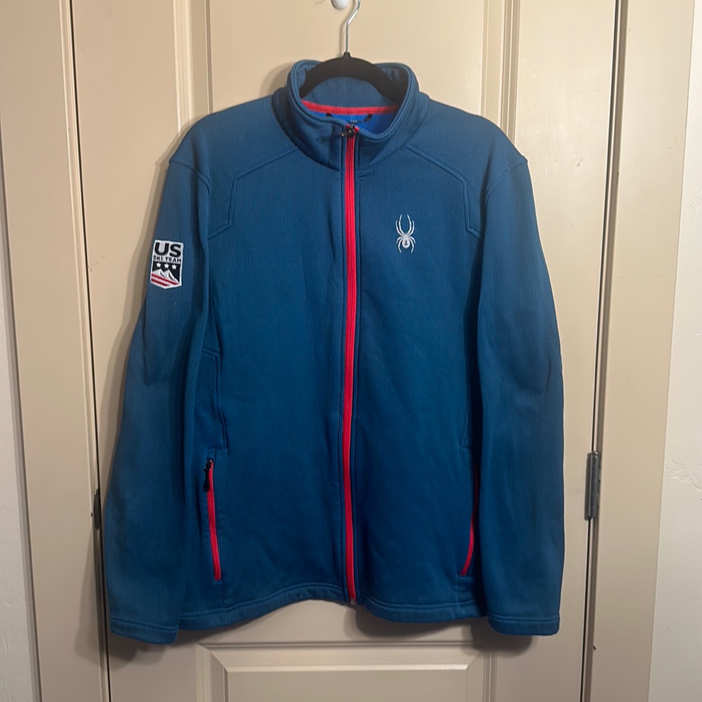 Us Ski Team Sounder Size Large Zip Up Sweatshirt